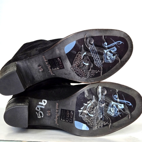 Free People Suede Pre Ruched Slouchy Tall Boots size 36 - Picture 4 of 9